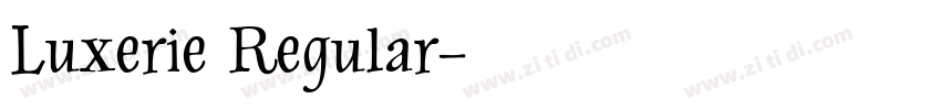 Luxerie Regular字体转换